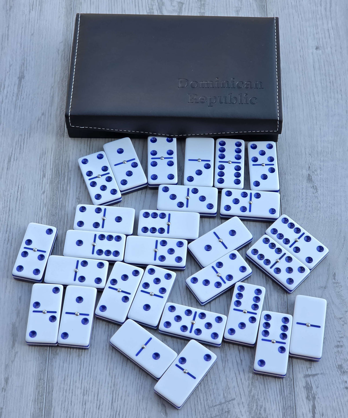 Juegos de Dominos en Acrilico Personalizados tamaño Jumbo Bandera República Dominicana