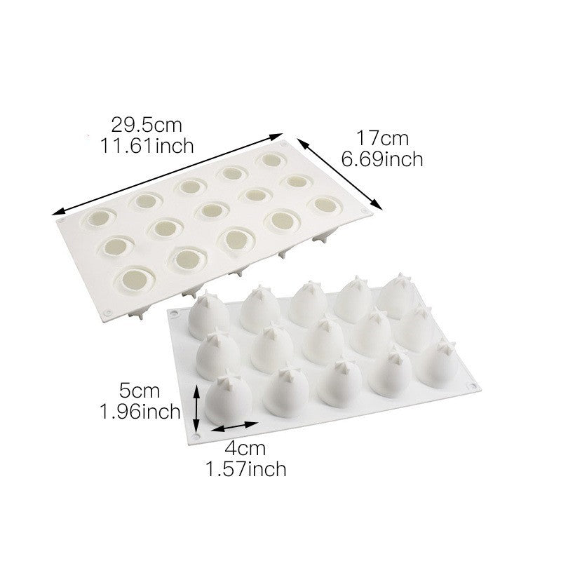 Molde de Fresas para Jabones Artesanales, Comestibles, Chocolate y Bizcocho
