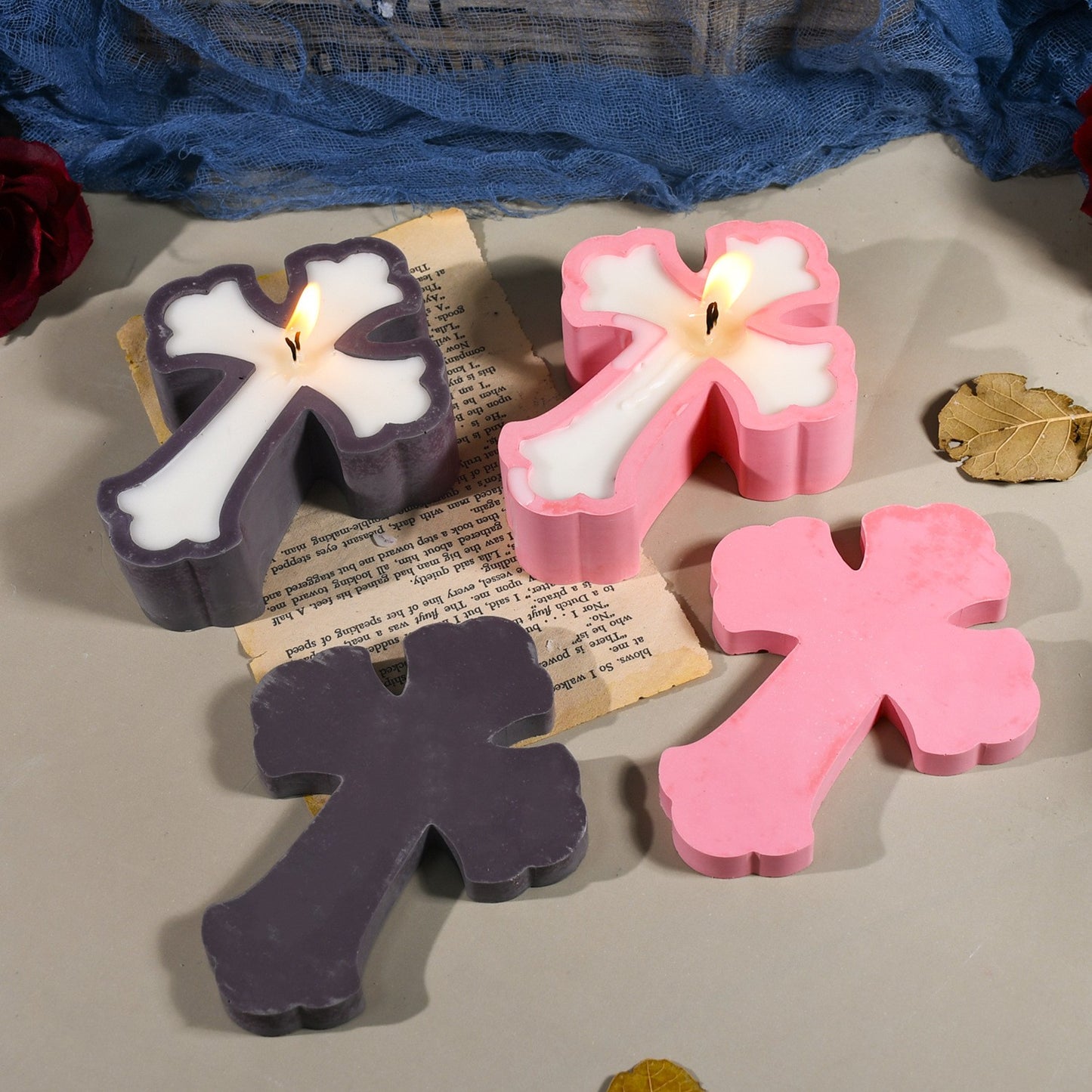 Molde de Cruz para Velas y Decoración