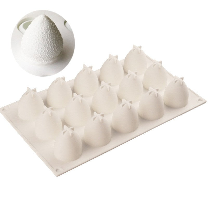 Molde de Fresas para Jabones Artesanales, Comestibles, Chocolate y Bizcocho