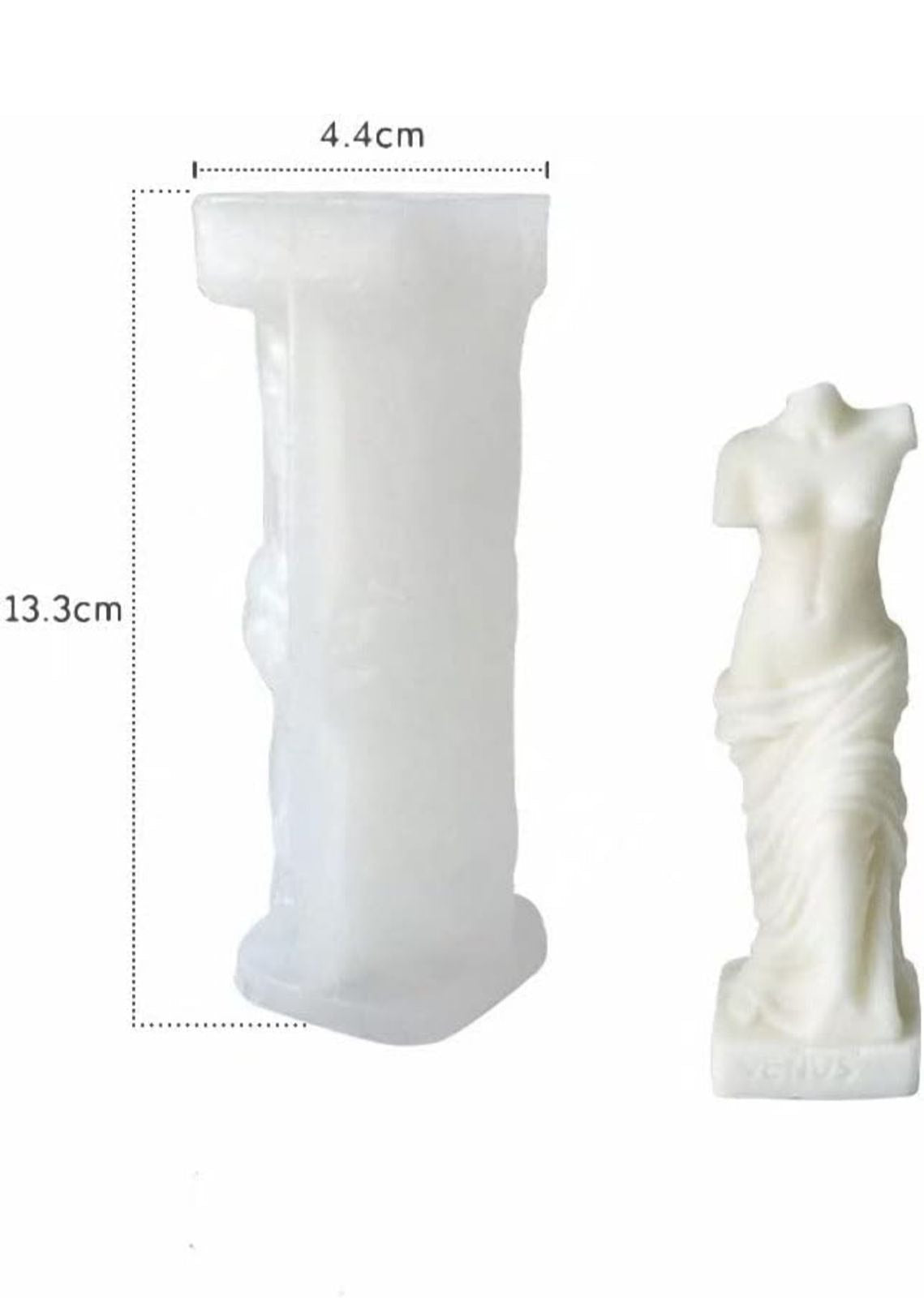 Molde de Columna Romana para velas, bases y adornos