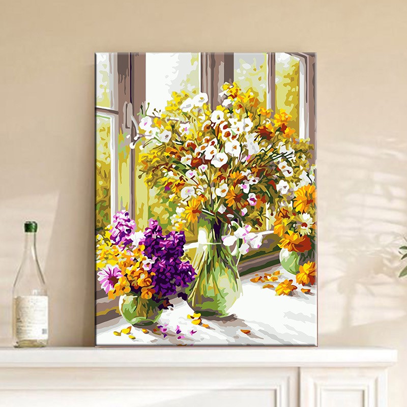 Pintura por Numeros (Painting by Numbers) Canvas Artisticas para principiantes 40x50 CM
