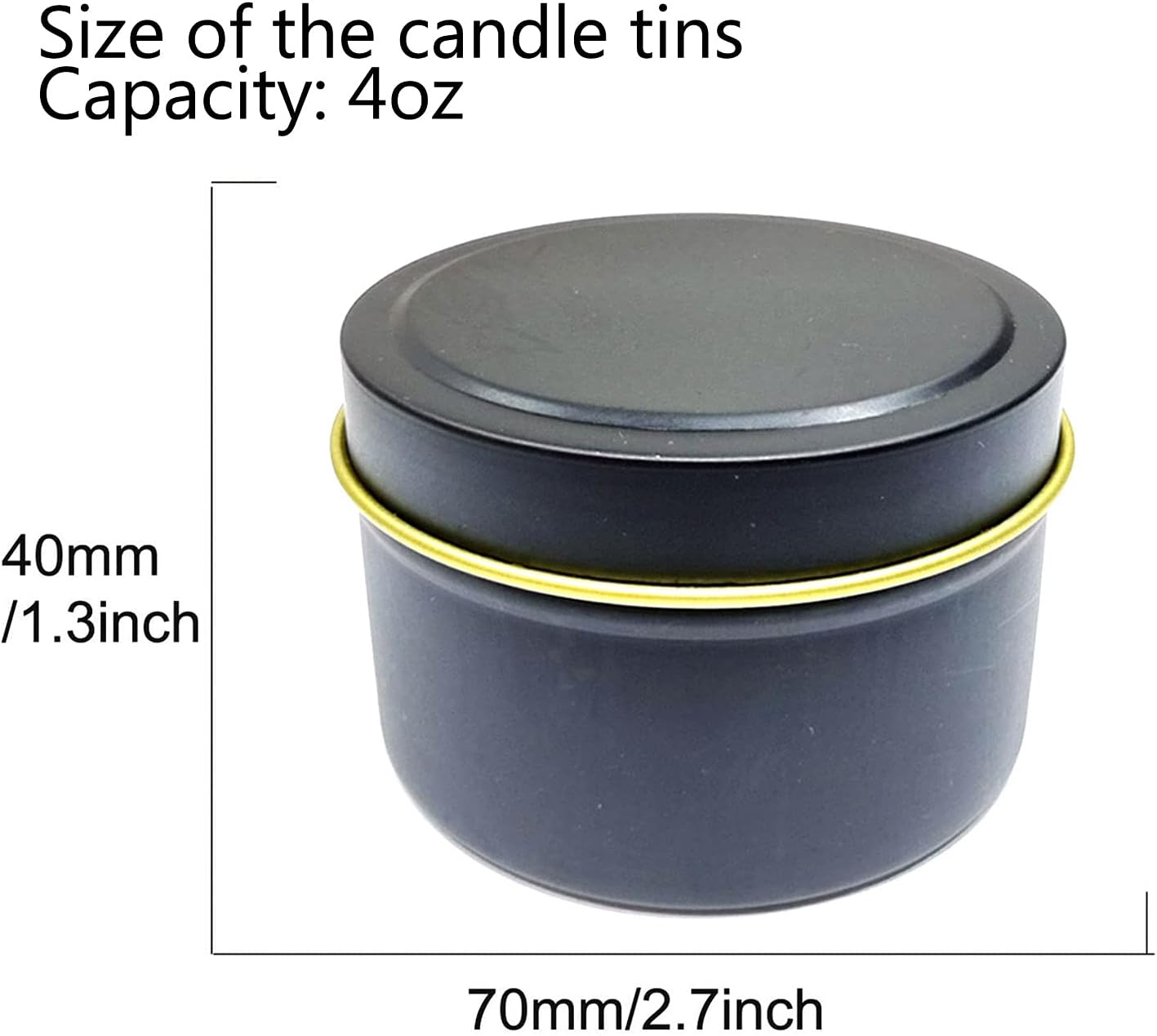 Tarros Metálicos para Velas 4 y 2 onzas
