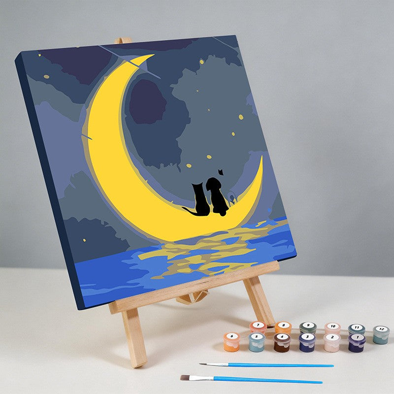 Pintura por Numeros (Painting by Numbers) Canvas Artisticas para principiantes 20x20 CM