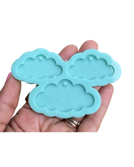 Molde para Dijes y Aretes Nubes