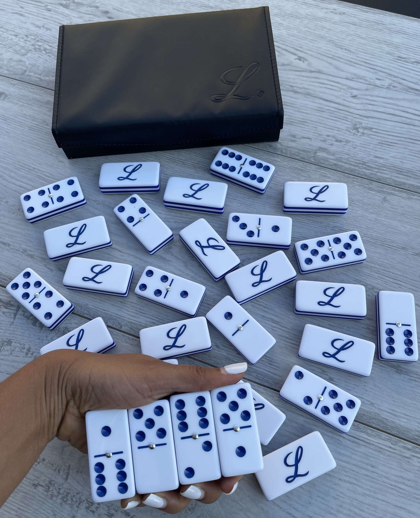 Juegos de Dominos en Acrilico Personalizados tamaño Jumbo Tigres del Licey