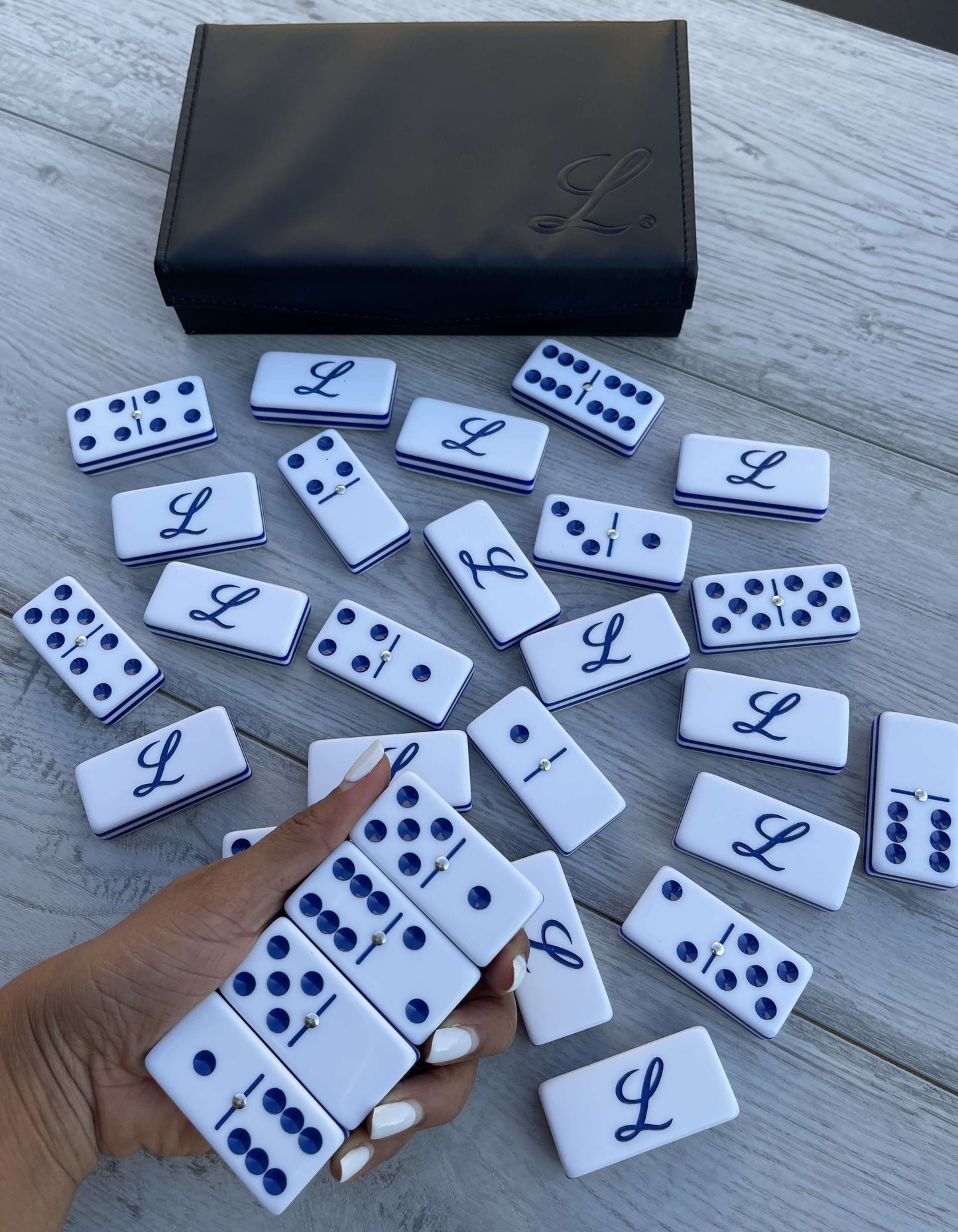 Juegos de Dominos en Acrilico Personalizados tamaño Jumbo Tigres del Licey