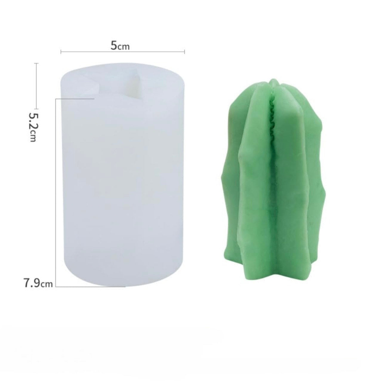 Molde de cactus para velas y resina