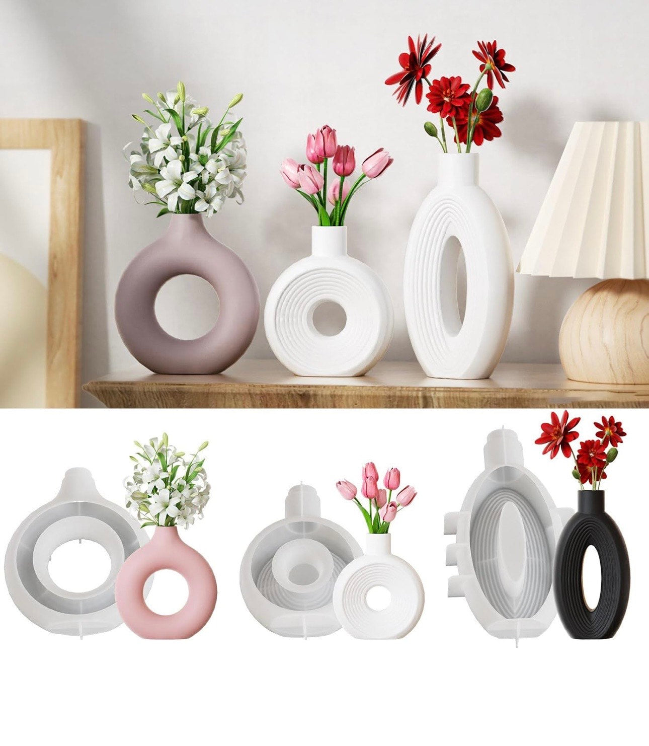 Molde de Maceteros y Tarros (Jarrón) para decoraciones