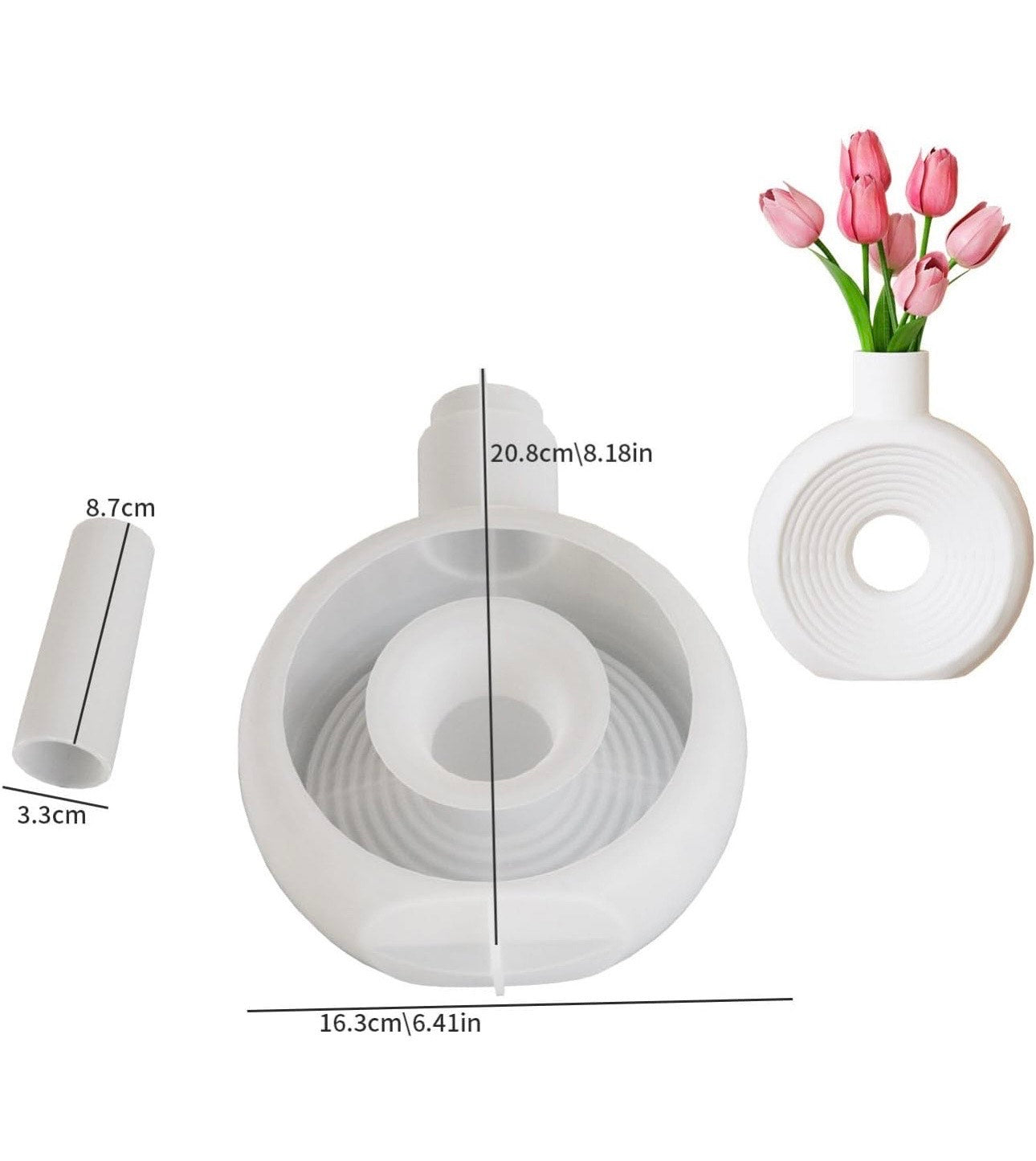 Molde de Maceteros y Tarros (Jarrón) para decoraciones