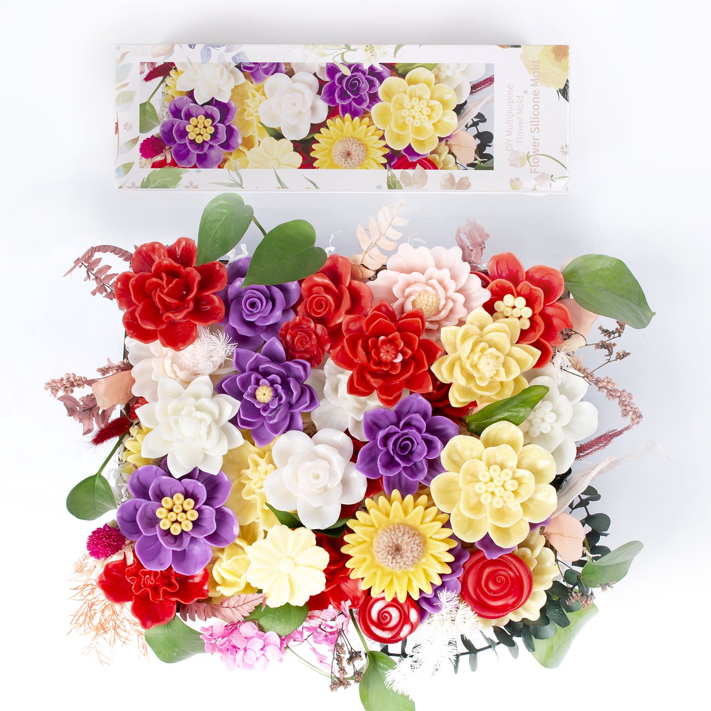 Molde para Velones y Jabones en Forma de Flor