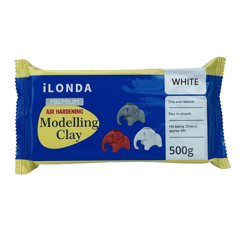 Arcilla Polimerica de Secado al Aire 1.1 lb Clay 500G Blanca