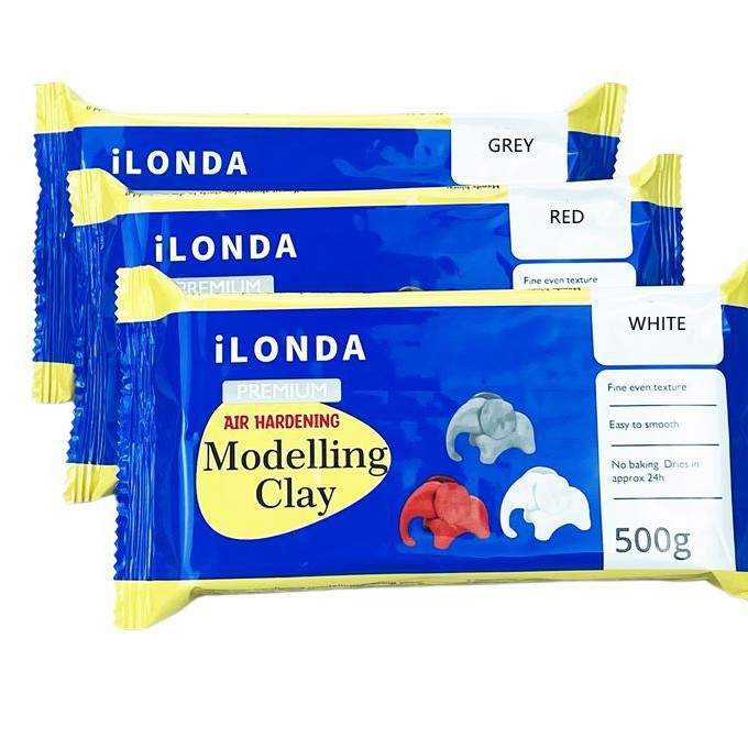 Arcilla Polimerica de Secado al Aire 1.1 lb Clay 500G Blanca