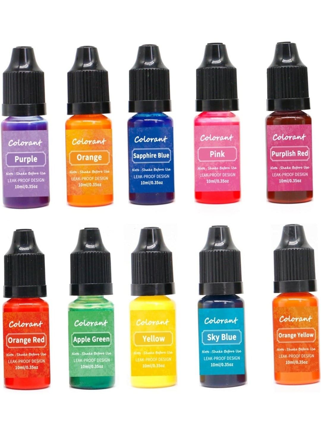 Kit de pigmentos líquidos para Velones Cera y Jabones 12 Colores