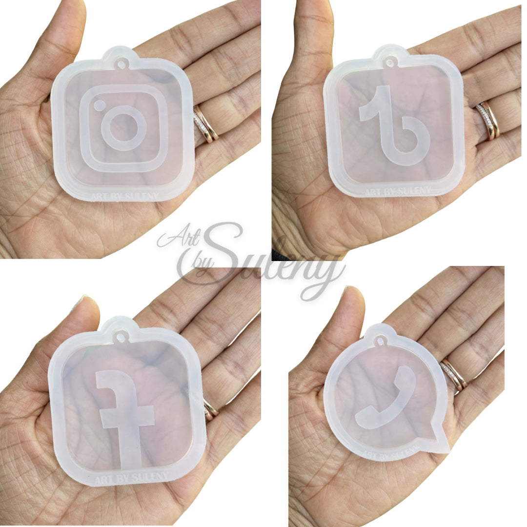 Molde de Redes Sociales Instagra, Facebook, TikTok, WhatsApp y YouTube