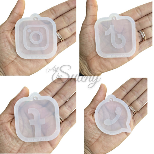 Molde de Redes Sociales Instagra, Facebook, TikTok, WhatsApp y YouTube