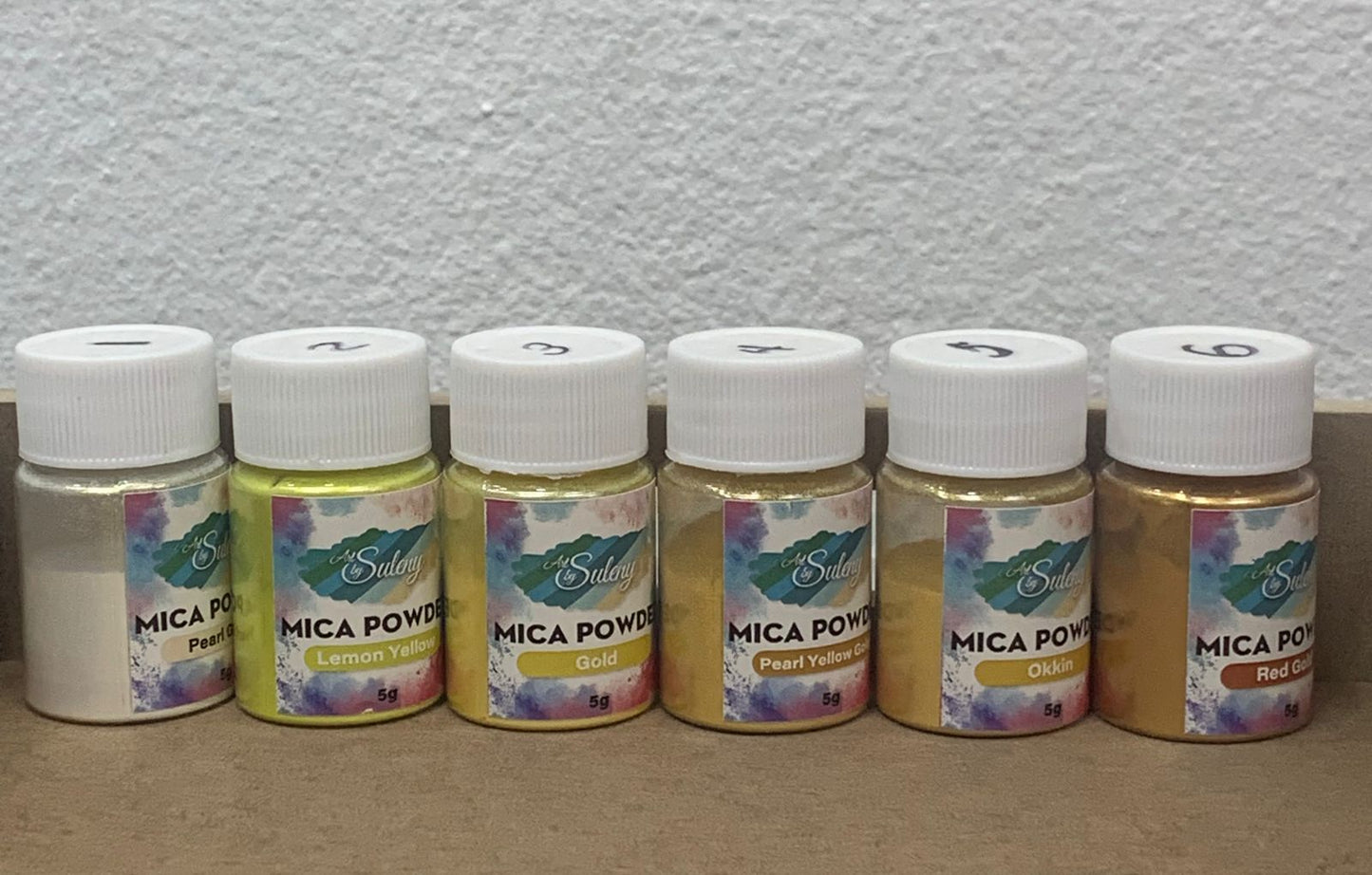Mica Powder Pigmento Pigmento para Resina / Velones y Jabones 12 unid.