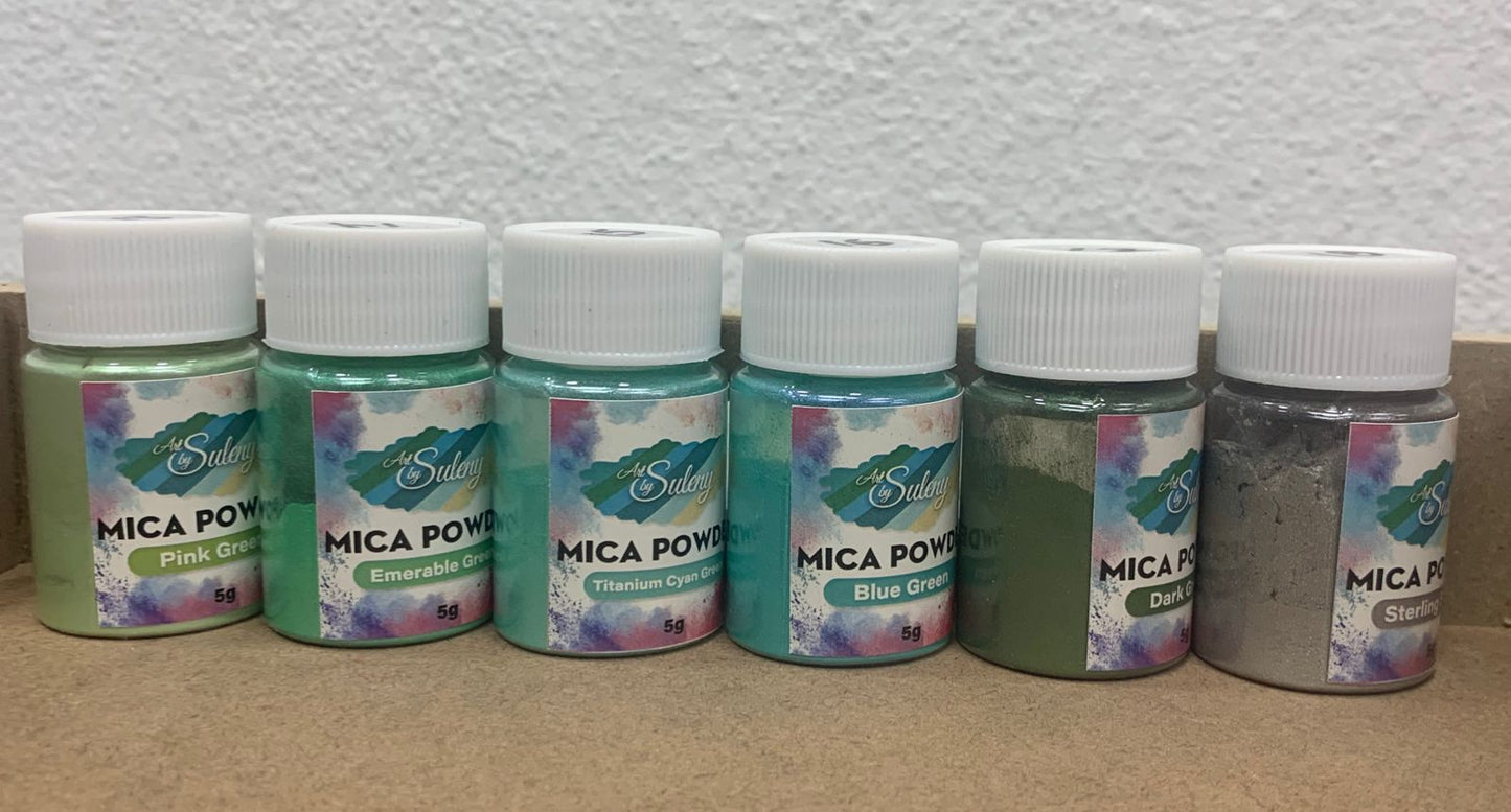 Mica Powder Pigmento Pigmento para Resina / Velones y Jabones 12 unid.