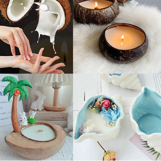 Cera de Coco Natural para Velas