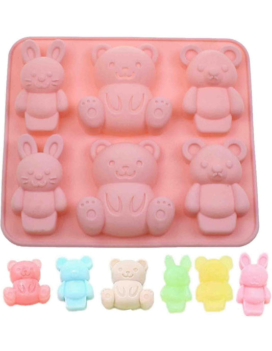 Moldes de peluches de oso para jabones y portres