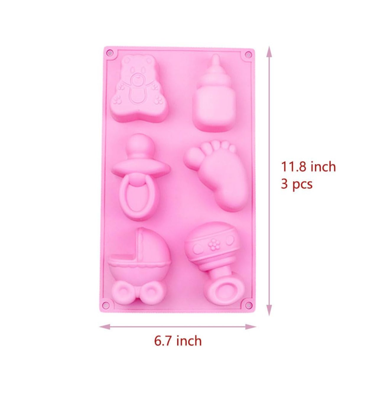 Molde para jabones con formas para bebe