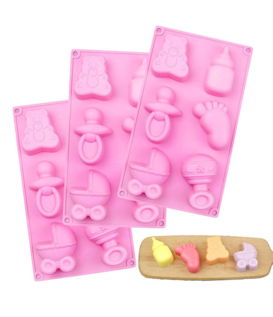 Molde para jabones con formas para bebe
