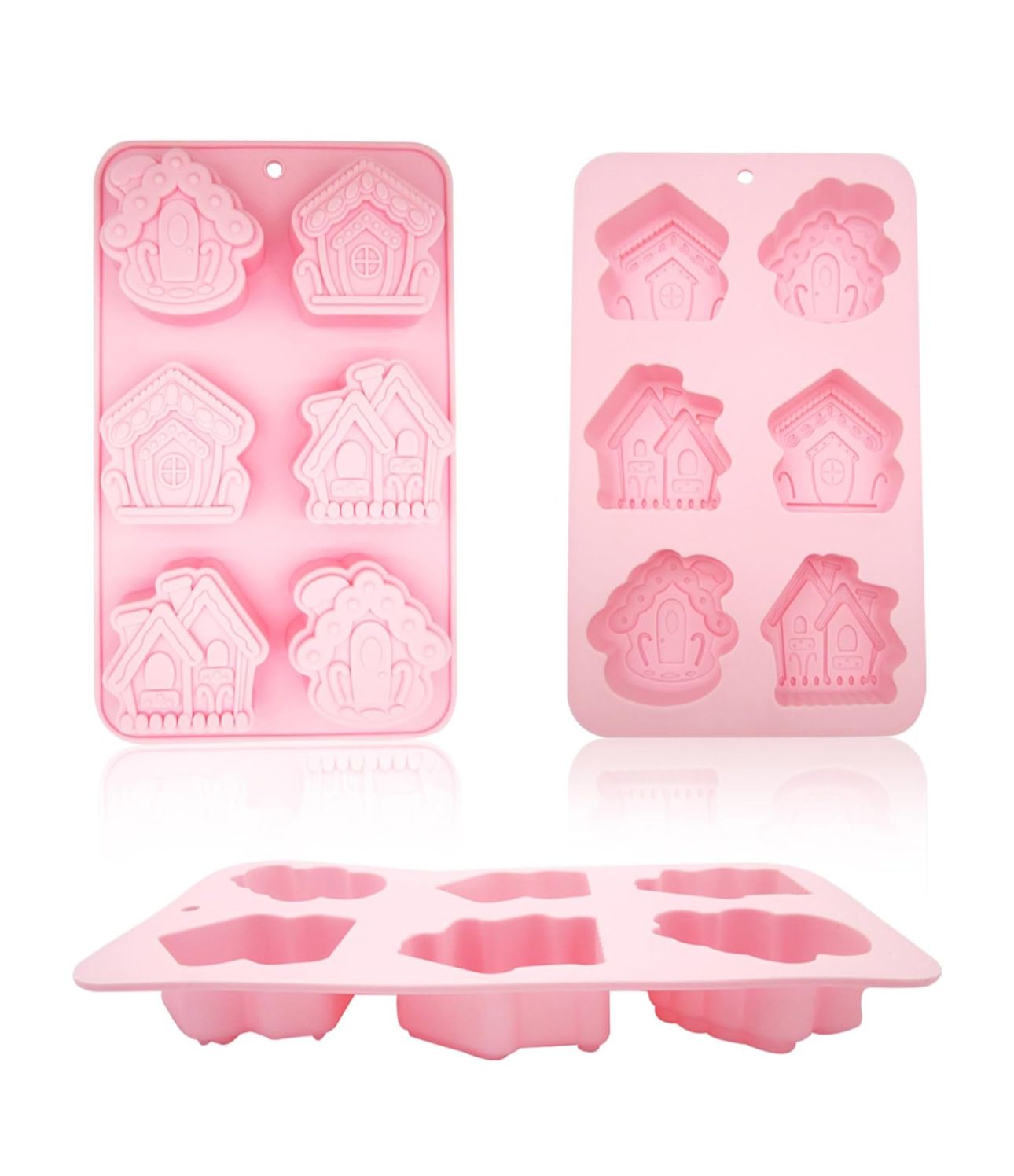 Molde para jabones con forma de Casitas