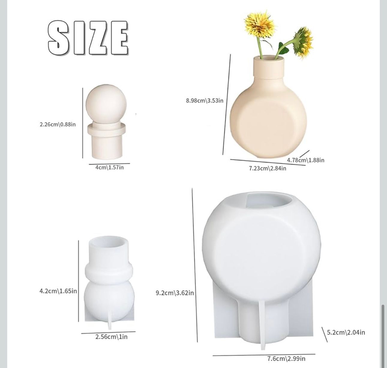 Molde para tarros (Jarrón) y tapas