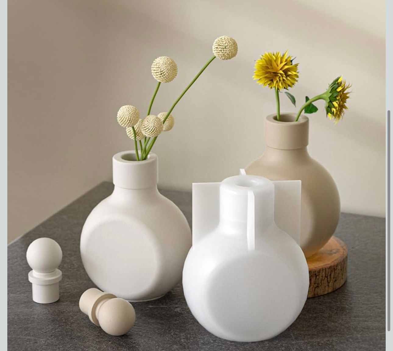 Molde para tarros (Jarrón) y tapas