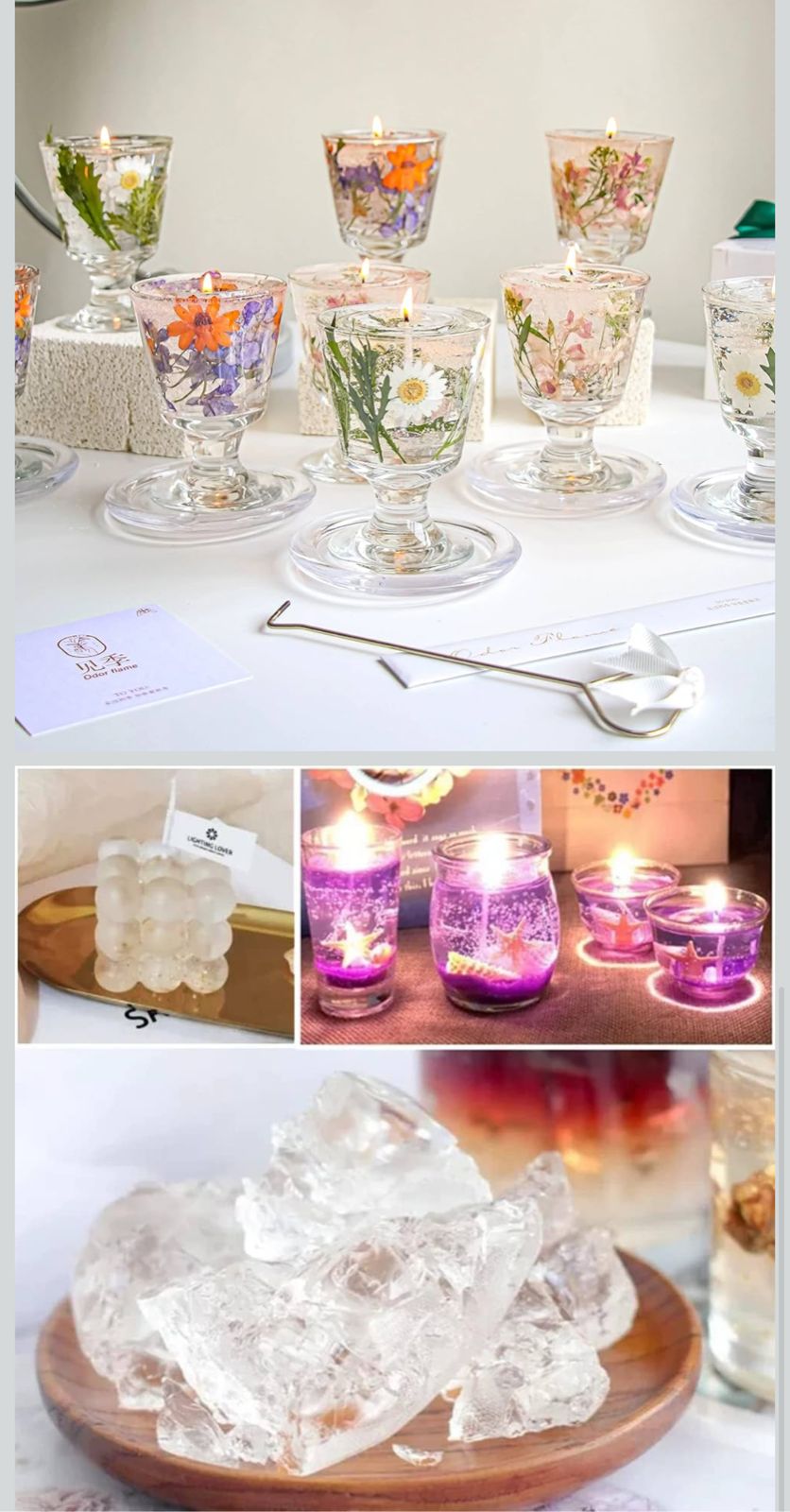 Cera en Gel para la Fabricación de Velas