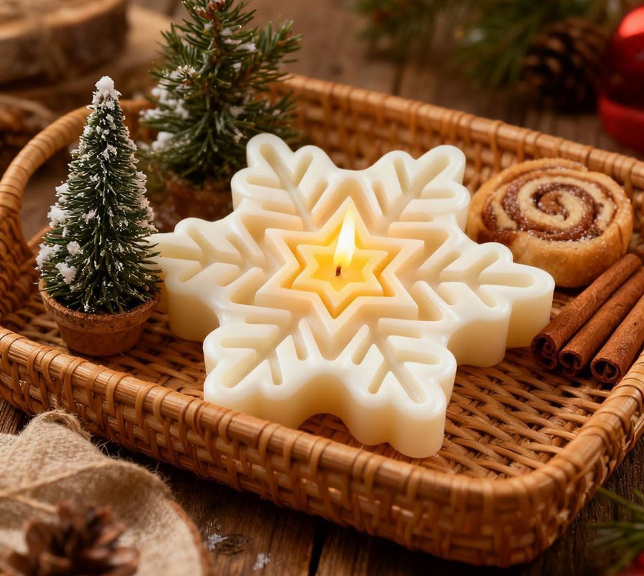 Molde de Estrellas Navideñas y Decorativas