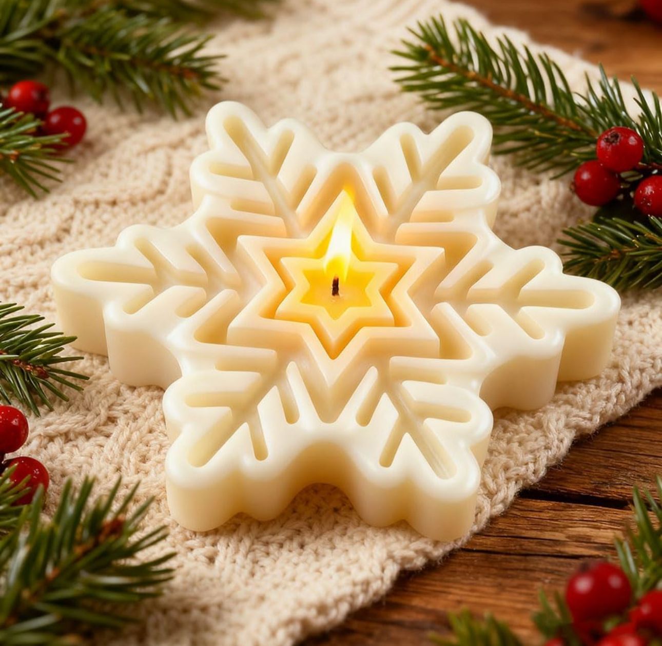 Molde de Estrellas Navideñas y Decorativas