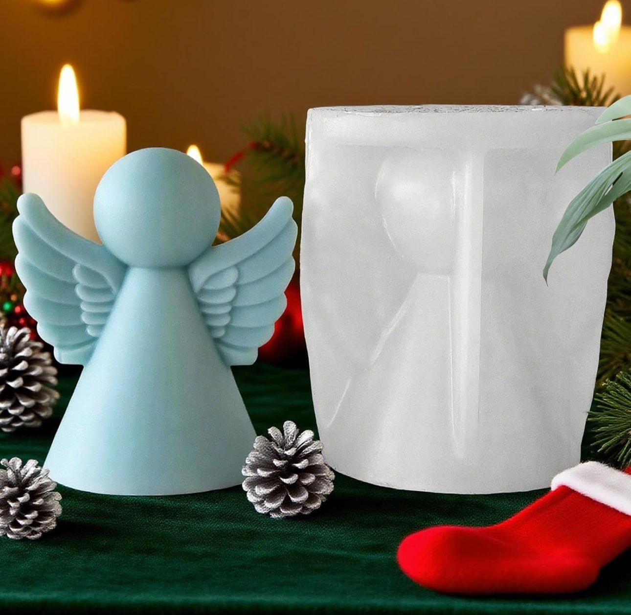 Molde de Angel para Velas y Decoraciones