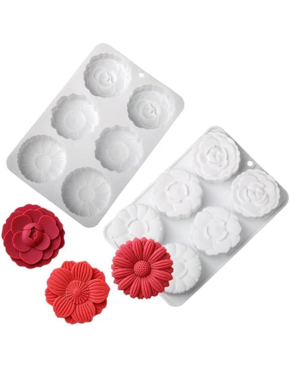 Molde de Flores para Jabones, Comestibles, Chocolate y Bizcocho