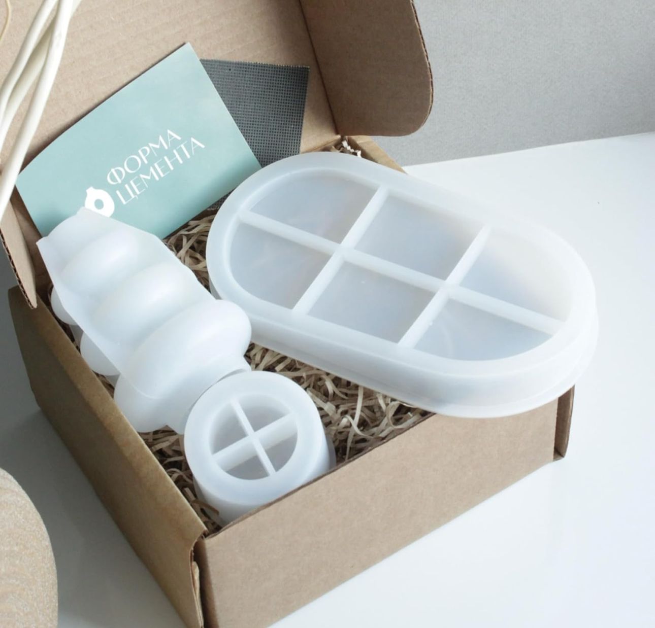 Moldes de Bandeja y Tarro Decortativos Set de 3 molde para Resina Ecologica y Yeso