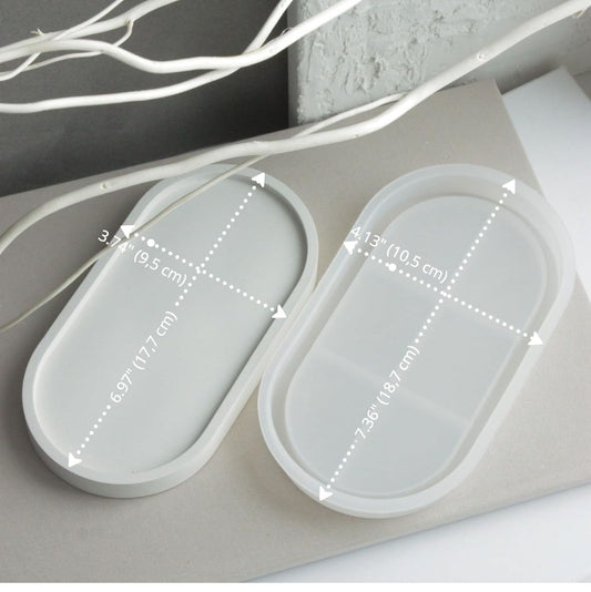 Moldes de Bandeja Decortativas para Resina Ecologica y Yeso