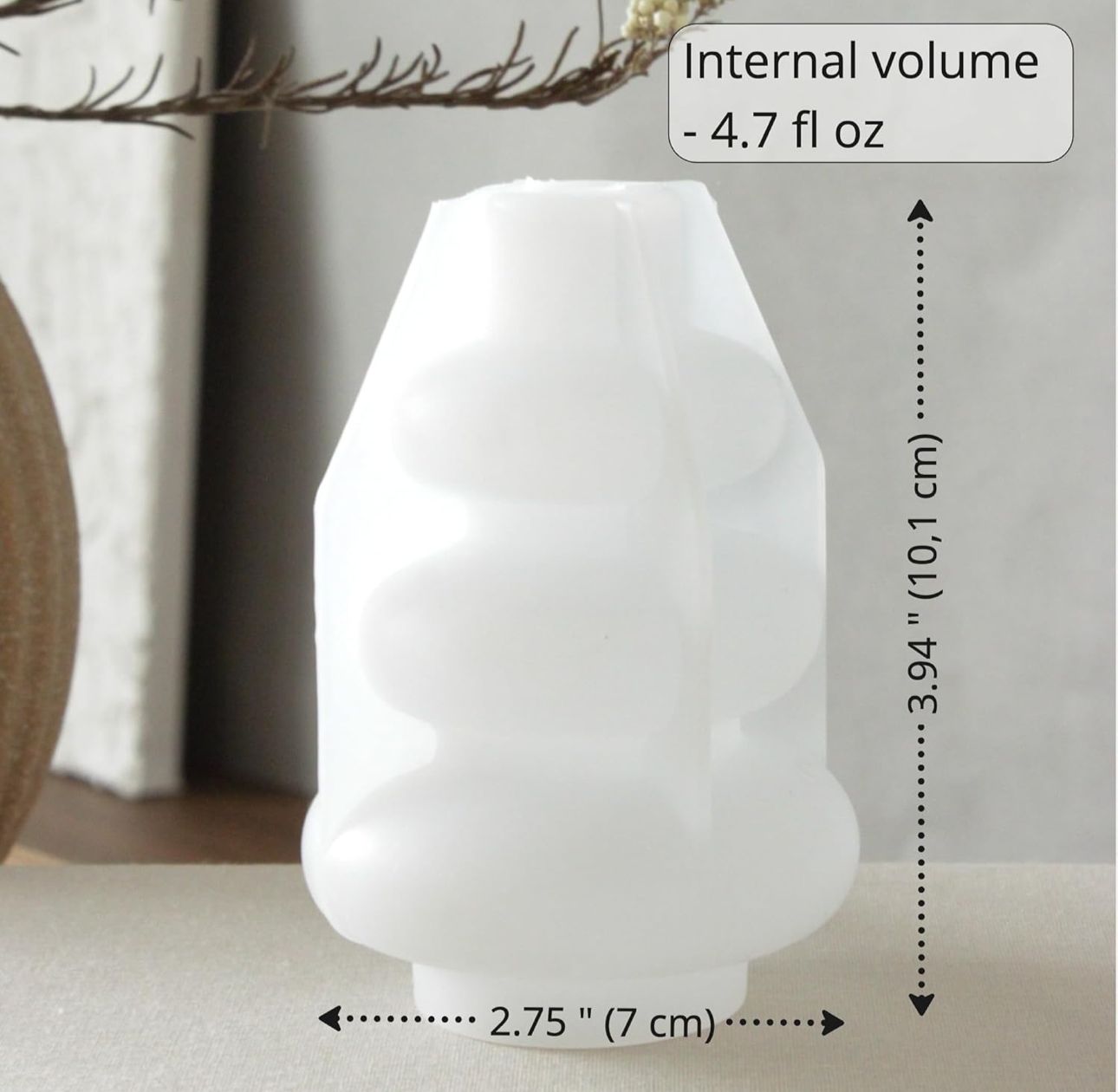 Moldes de Bandeja y Tarro Decortativos Set de 3 molde para Resina Ecologica y Yeso