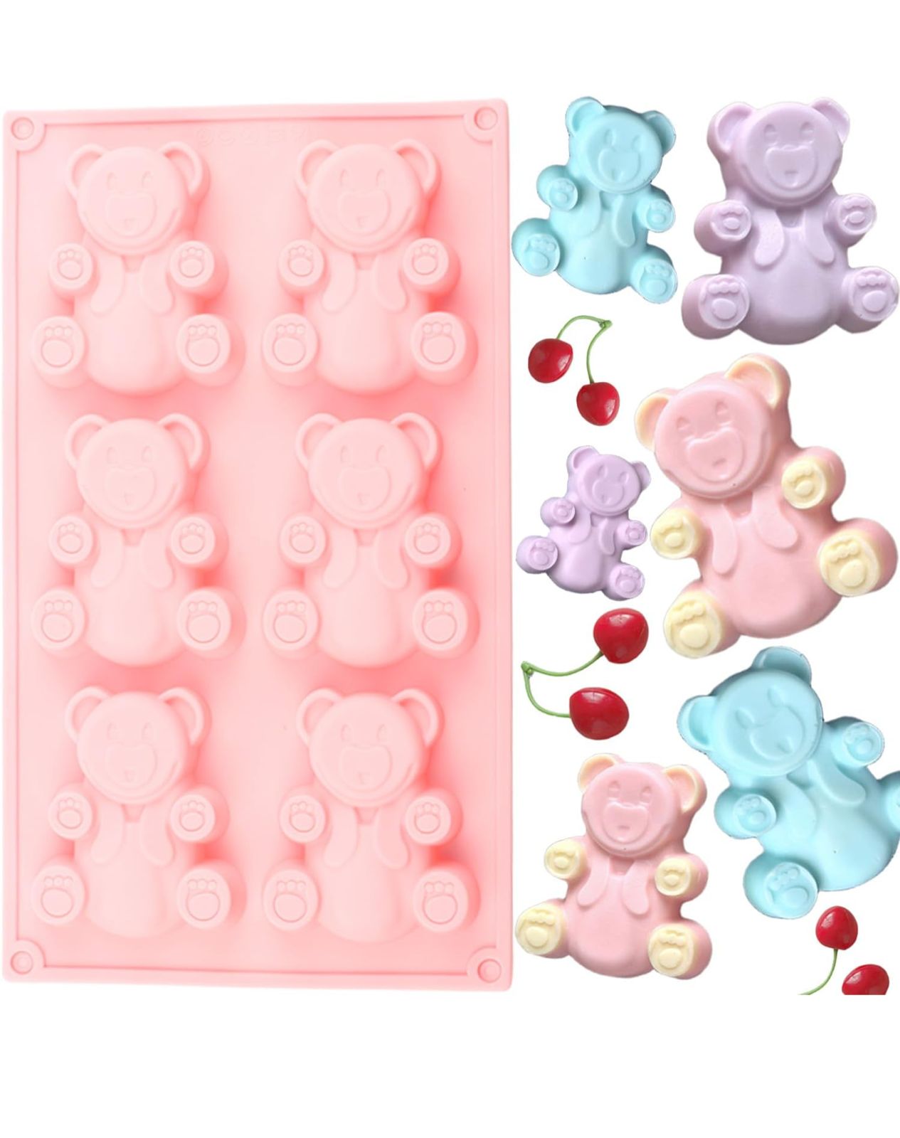 Molde de Oso para Jabones Artesanales y Manualidades, Comestibles, Chocolate y Bizcocho