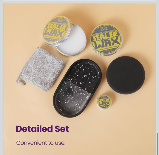 Cera Selladora para Yeso, Madera, Piedras, Jesmonite, Resina Ecologica, resistente al agua grado alimenticio