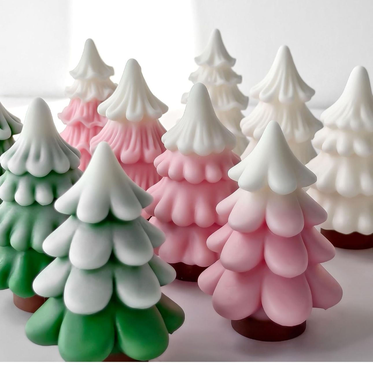 Molde para Arbolitos Navideños para velas y adornos Arbol Navidad