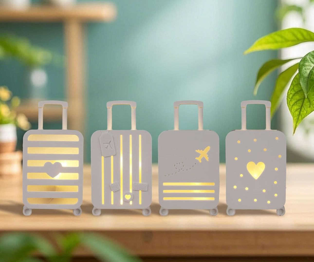 Molde para Lámparas en forma maletas de viaje para velas , decoraciones y yeso
