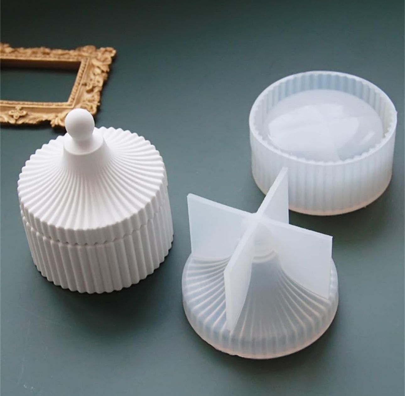 Mini Molde para cofre / macetero de velones y suculenta