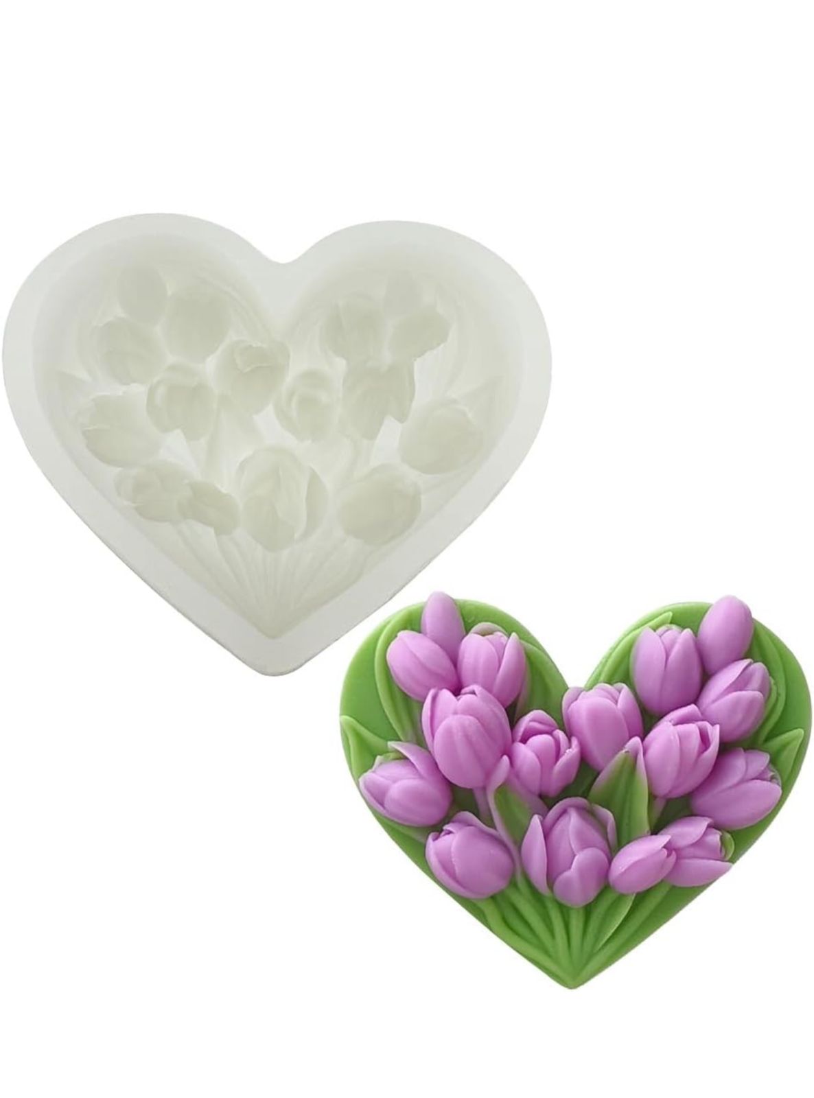 Molde para Velones y Jabones en Forma de Flores