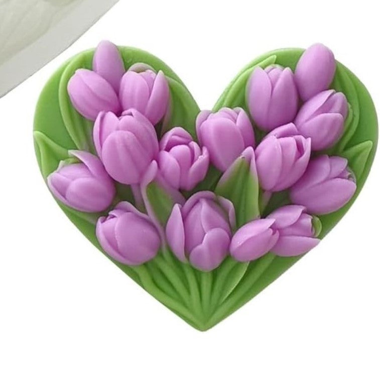 Molde para Velones y Jabones en Forma de Flores
