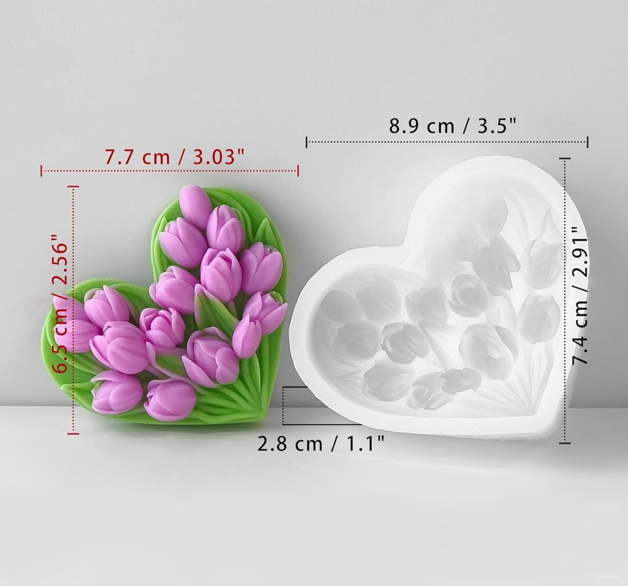 Molde para Velones y Jabones en Forma de Flores