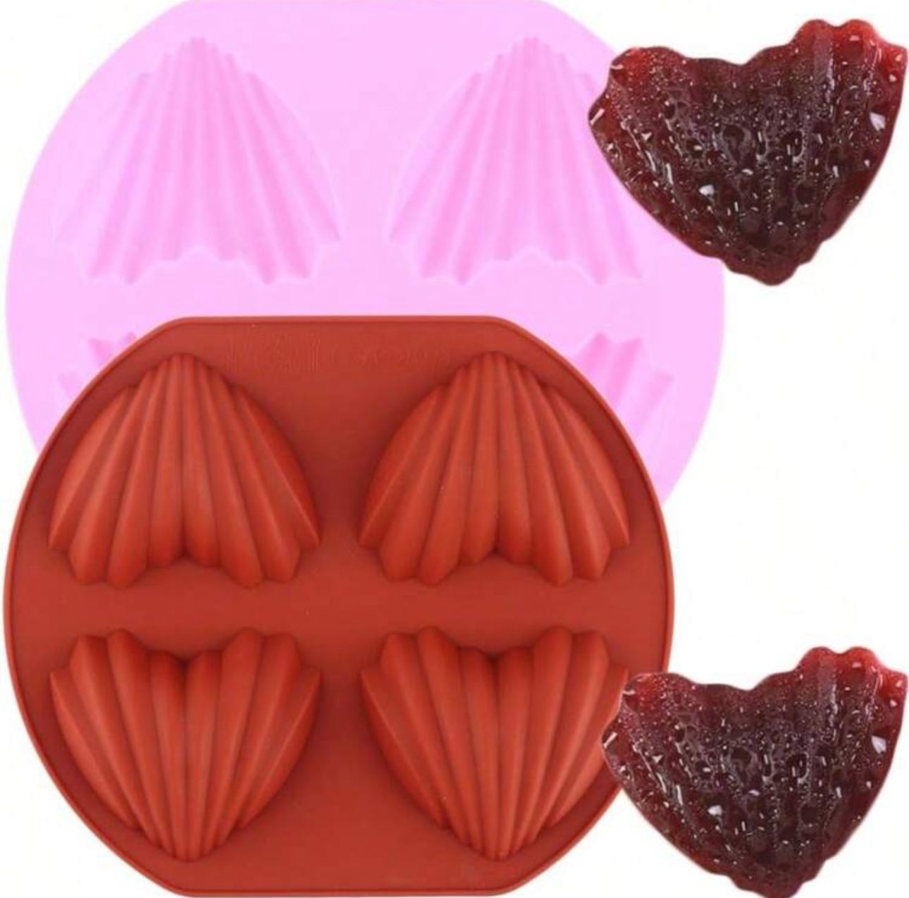 Molde para jabones y chocolates en forma de corazón