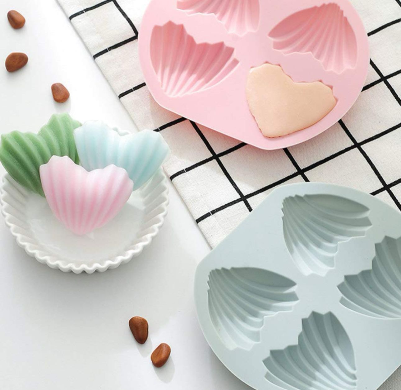 Molde para jabones y chocolates en forma de corazón