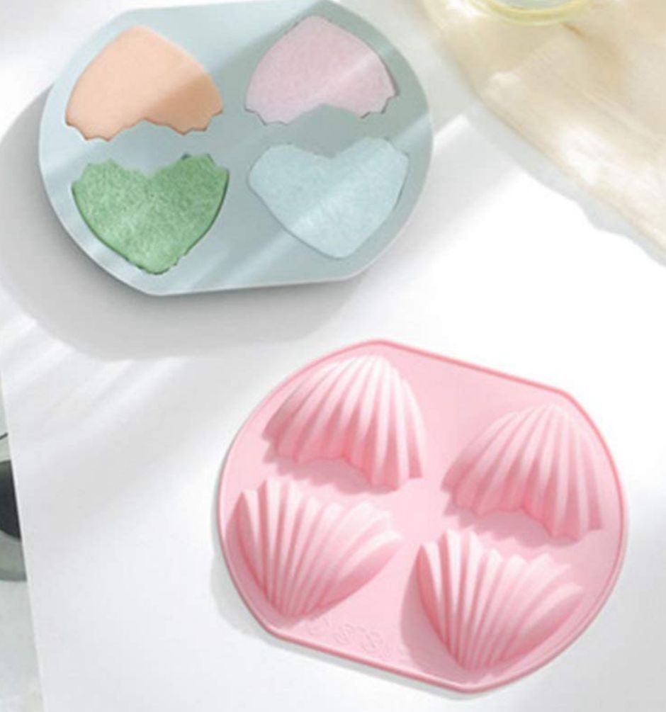 Molde para jabones y chocolates en forma de corazón