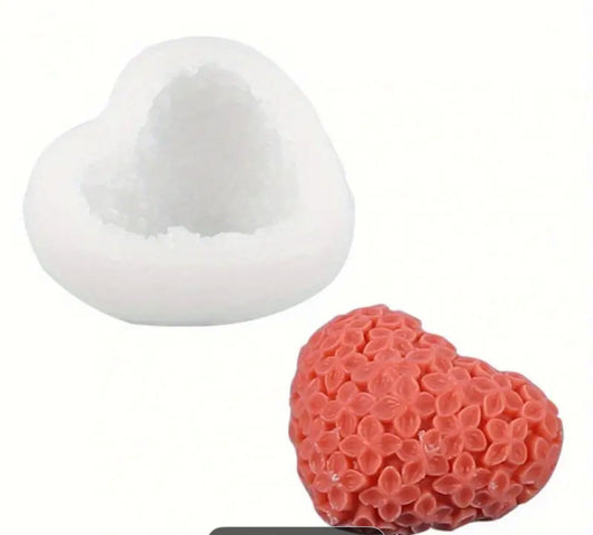 Molde de corazón para velas