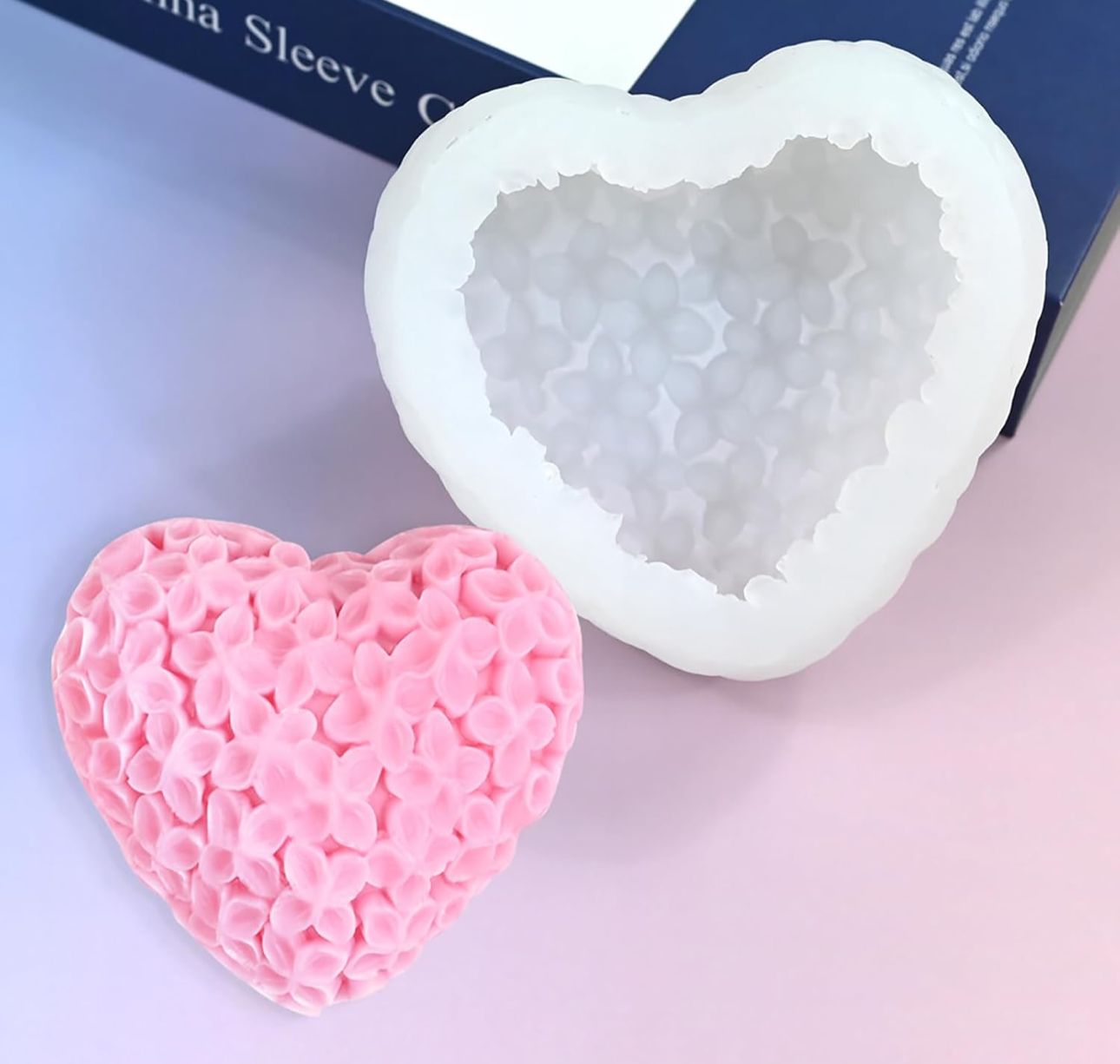 Molde de corazón para velas